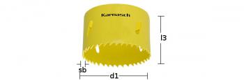 Биметаллические коронки из 8% кобальтовой стали, длина 38 мм, арт. 20.1500-105