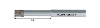 Коронки алмазные DIAMOND-GRIT по стеклу и керамике, длина 30/40 мм, арт. 21.1510-008