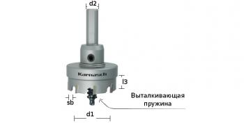 Твердосплавные коронки EASY-CUT 5, длина 12 мм, в сборе, арт. 20.1020-095